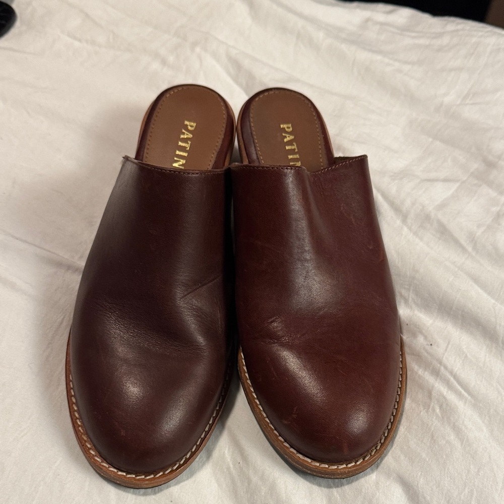 Patina Women's Brown Leather Moccasins